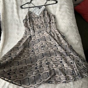 Snake print dress
